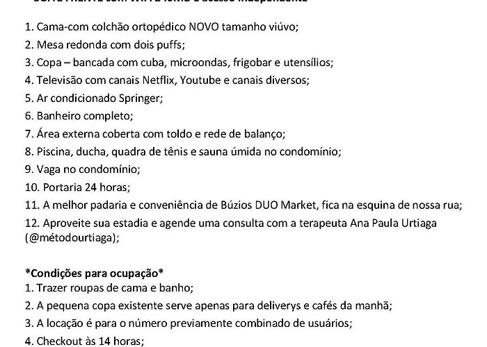 Suite Da Frente Com Copa, Wifi E Acesso Independente Búzios